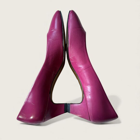 Naturalizer Hot Pink Leather Pumps 80s/90s Vintage Soft Shoes, Size 6.5 - Picture 6 of 10